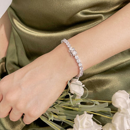 [Rose Tomorrow]Ornate Sparkling Round Cut Wedding Bracelet