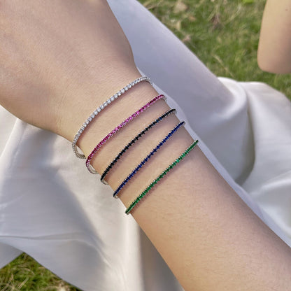 [Rose Tomorrow]Radiant Colorful Round Cut Party Bracelet