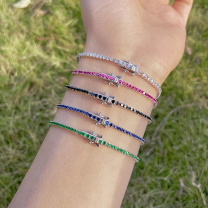 [Rose Tomorrow]Radiant Colorful Round Cut Party Bracelet