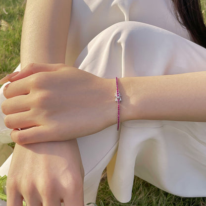 [Rose Tomorrow]Radiant Colorful Round Cut Party Bracelet