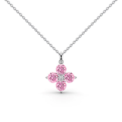 [Rose Tomorrow]Four-Leaf Clover And Eight-Pointed Star Necklace