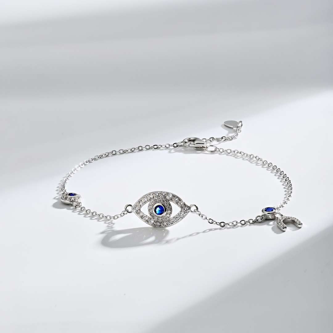 [Rose Tomorrow]Dainty Eye Shape Necklace