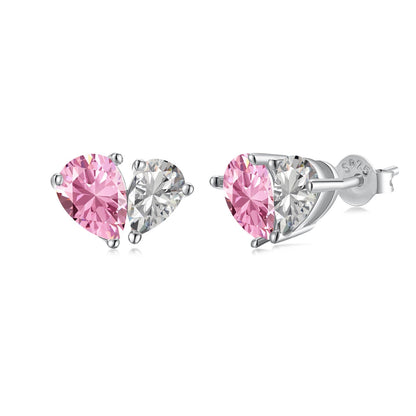 [Rose Tomorrow]Dazzling Elegant Heart Cut Lover Earrings