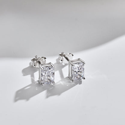 [Rose Tomorrow]Radiant Luxurious Princess Cut Daily Earrings