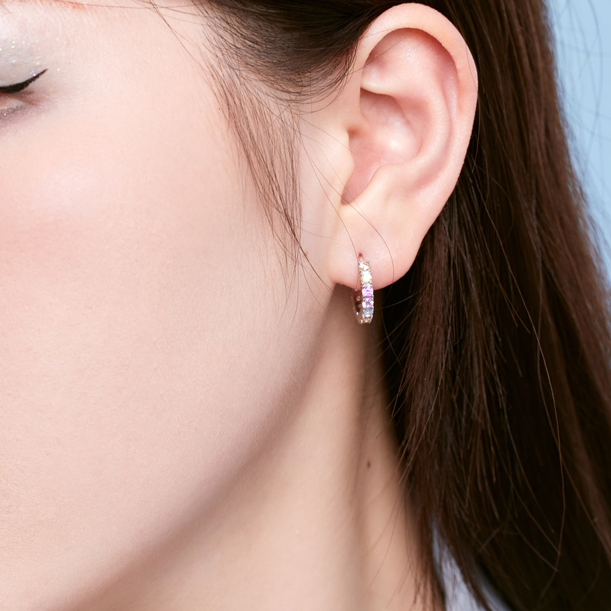 [Rose Tomorrow]Radiant Colorful Round Cut Earrings