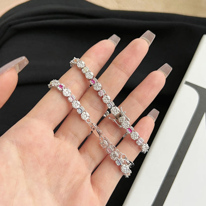 [Rose Tomorrow]Dazzling Radiant Multi Cut Daily Bracelet