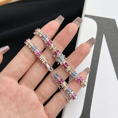 [Rose Tomorrow]Sparkling Exquisite Multi Cut Party Bracelet