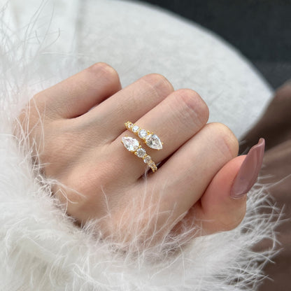 [Rose Tomorrow]Delicate Lively Snake Shape Daily Ring