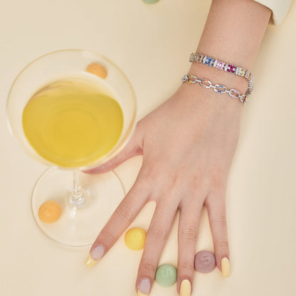 [Rose Tomorrow]Dazzling Colorful Daily Bracelet