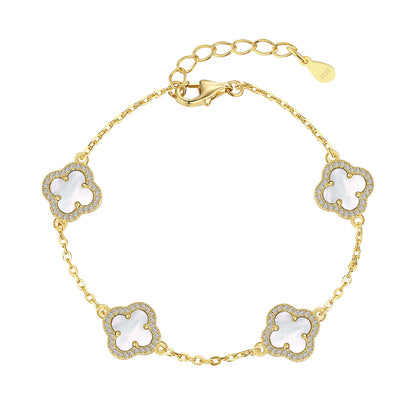 [Rose Tomorrow]Four-Leaf Clover Exquisite Bracelet