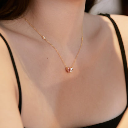 [Rose Tomorrow]Unique Heart Shape Necklace