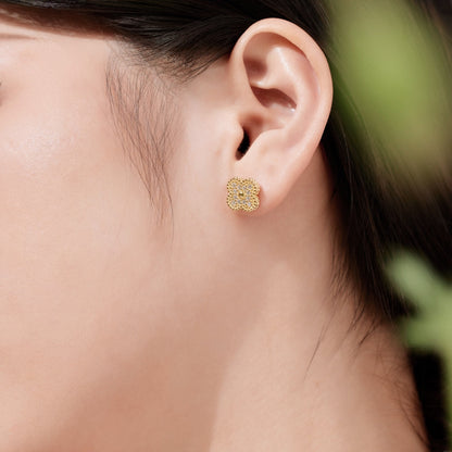 [Rose Tomorrow]Four Leaf Clover Fashion Earrings