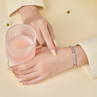 [Rose Tomorrow]Dainty Exquisite Flower Shape Daily Bracelet