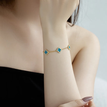 [Rose Tomorrow]Four-Leaf Clover Exquisite Bracelet