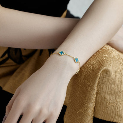 [Rose Tomorrow]Four-Leaf Clover Exquisite Bracelet