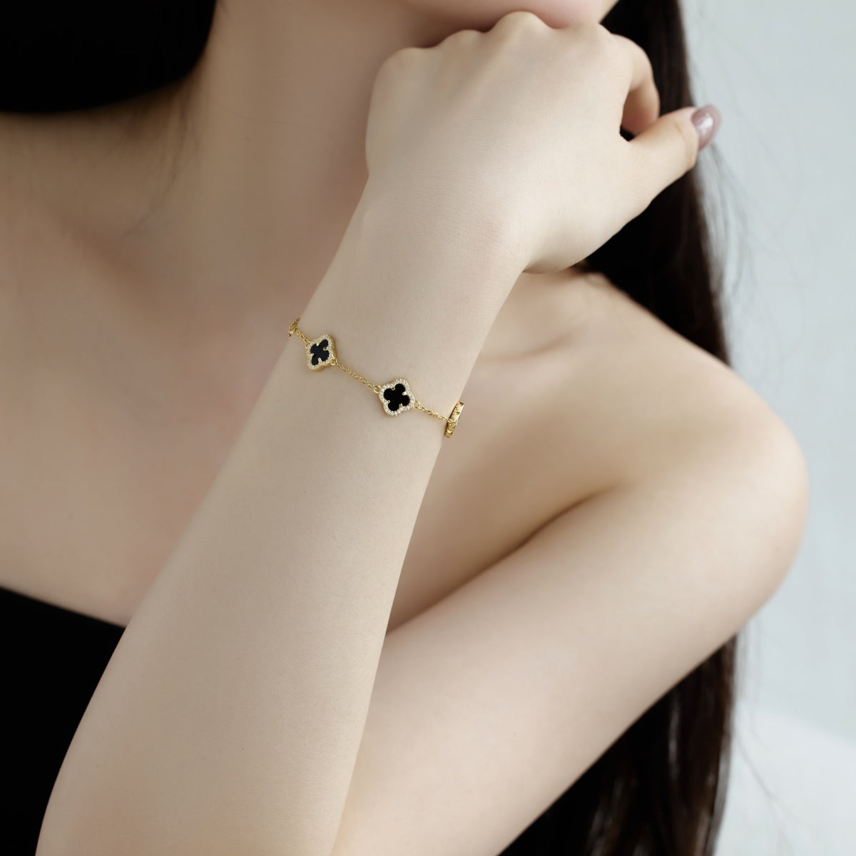 [Rose Tomorrow]Four-Leaf Clover Exquisite Bracelet