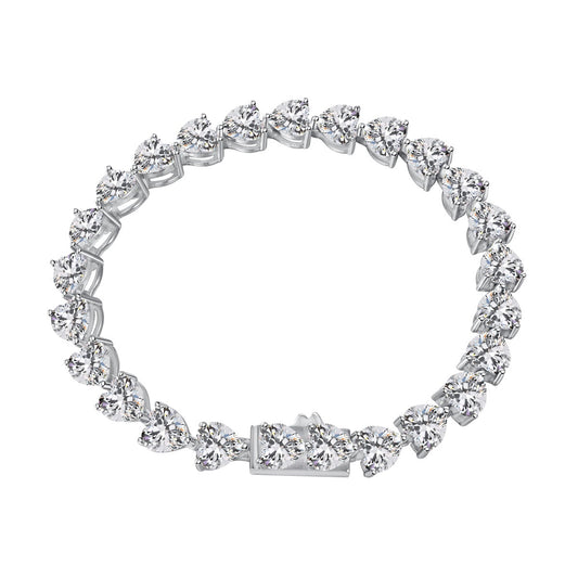 [Rose Tomorrow]0.75 Carat Elegant Romantic Heart Shape Lover Bracelet