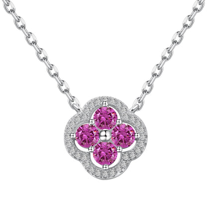 [Rose Tomorrow]Exquisite Necklace With Four-Leaf Clover Flower Design