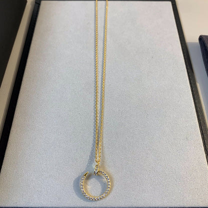 [Rose Tomorrow]JUSTE NECKLACE GOLD DIAMONDS