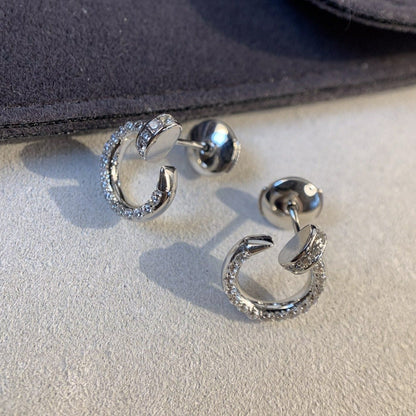 [Rose Tomorrow]JUSTE EARRINGS SILVER DIAMONDS