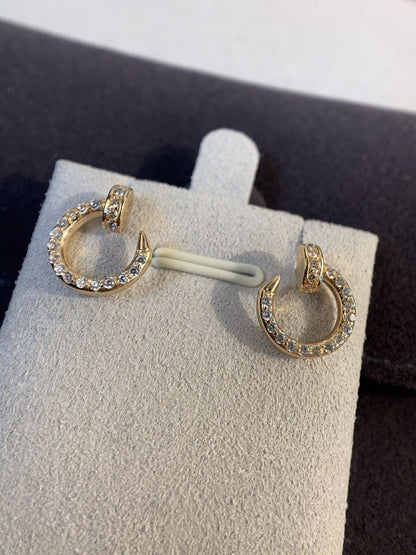 [Rose Tomorrow]JUSTE EARRINGS GOLD DIAMONDS