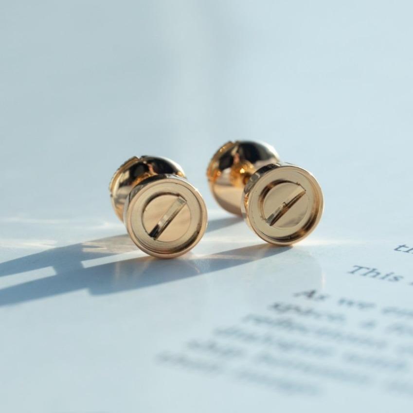 [Rose Tomorrow]LOVE EARRINGS PINK GOLD 10MM