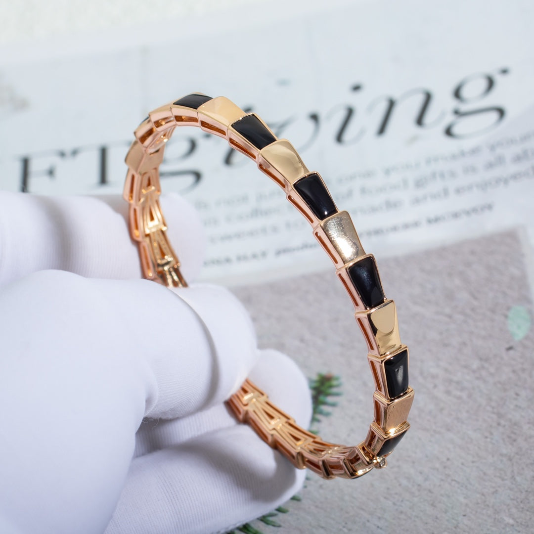 [Rose Tomorrow]SERPENTI BRACELET PINK GOLD ONYX