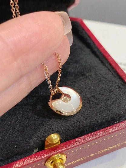 [Rose Tomorrow]AMULETTE ROSE GOLD MOP NECKLACE