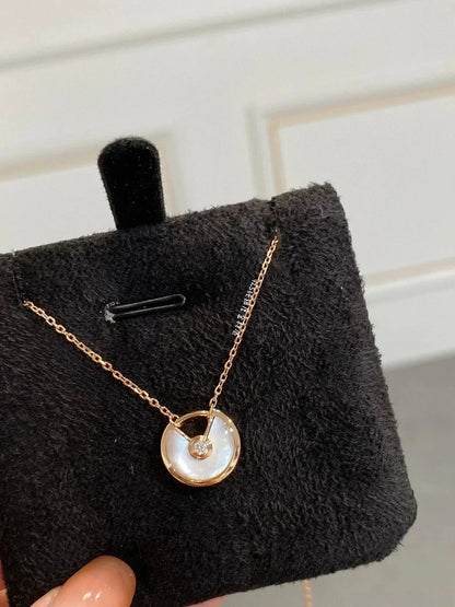 [Rose Tomorrow]AMULETTE ROSE GOLD MOP NECKLACE