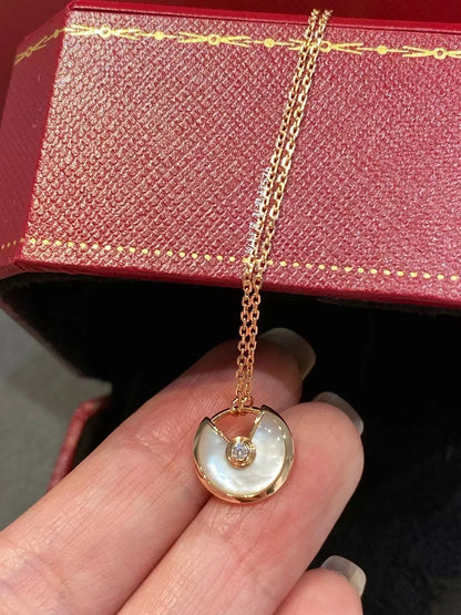 [Rose Tomorrow]AMULETTE ROSE GOLD MOP NECKLACE