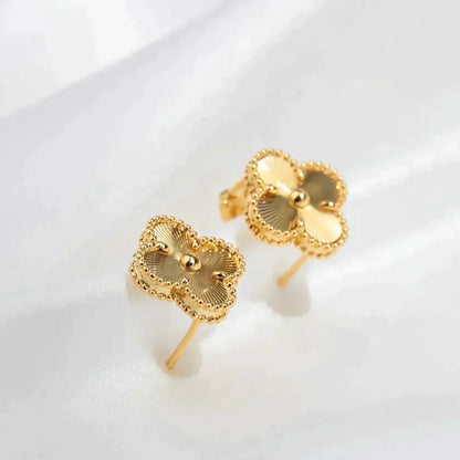 [Rose Tomorrow]CLOVER MEDIUM 1 MOTIFS LASER EARRINGS