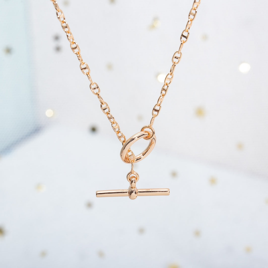 [Rose Tomorrow]ECHAPPEE NECKLACE PINK GOLD