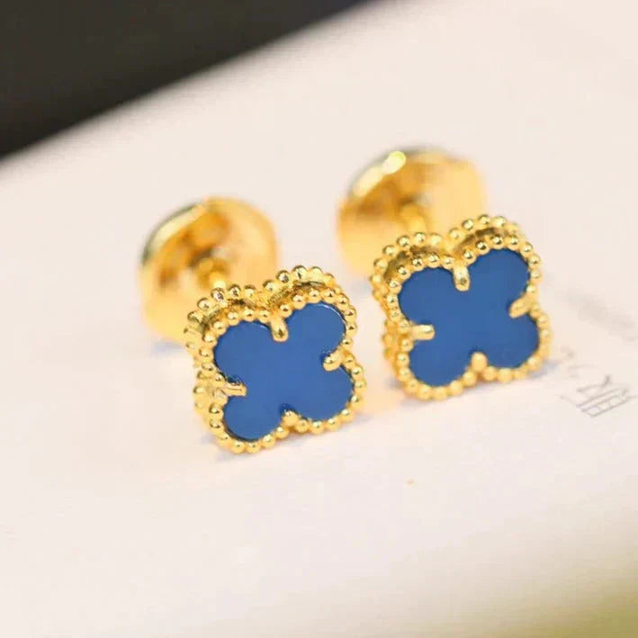 [Rose Tomorrow]CLOVER MINI 9.5MM TURQUOISE EARRINGS