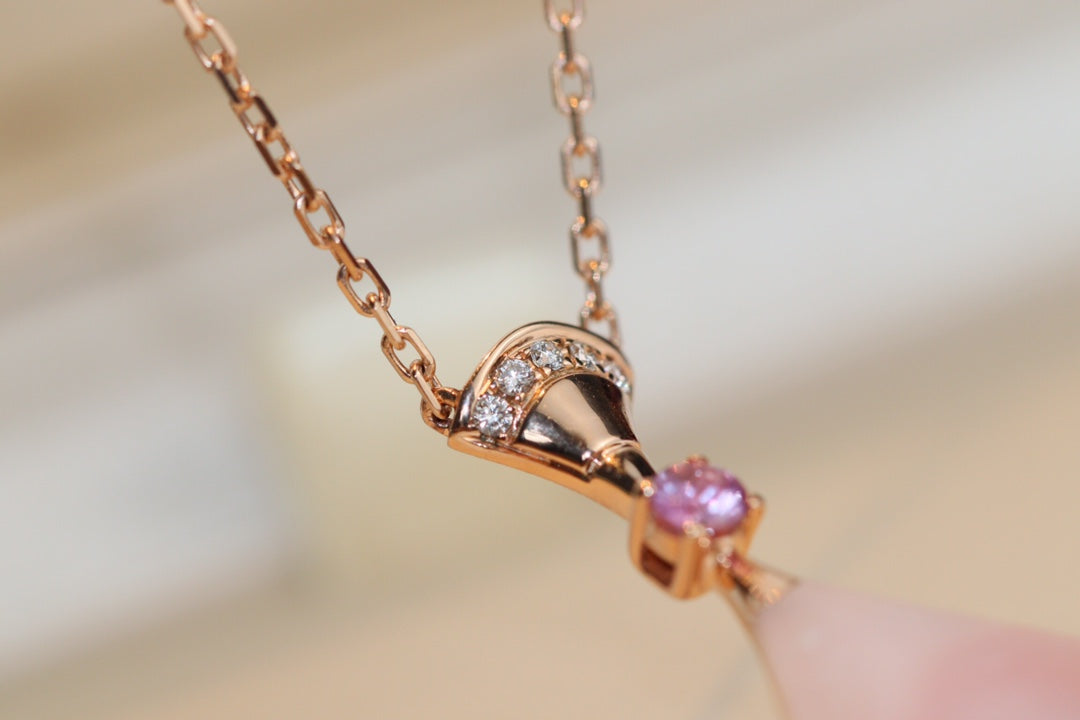 [Rose Tomorrow]DREAM NECKLACE PINK MOP DIAMOND