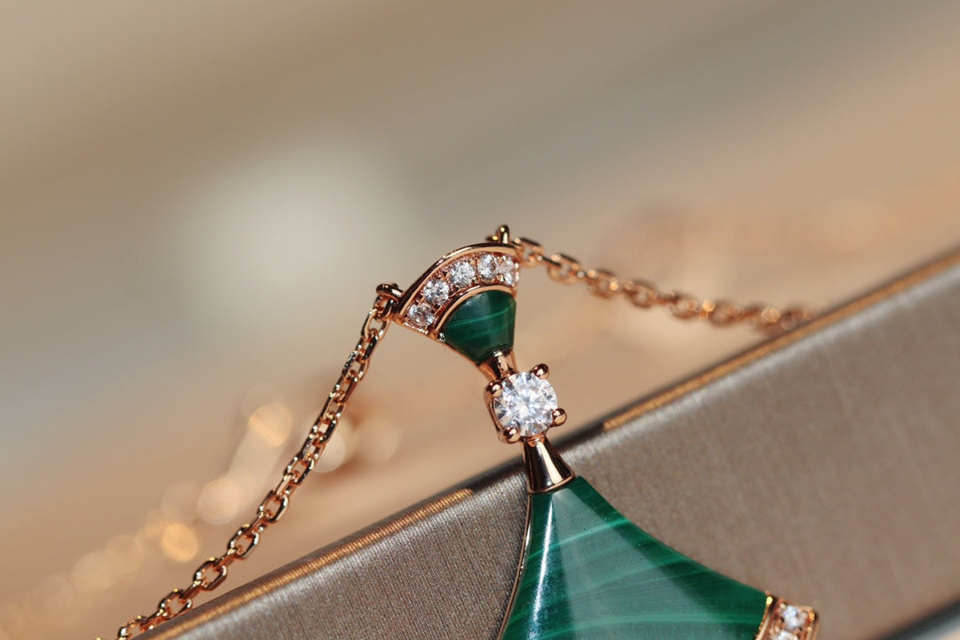 [Rose Tomorrow]DREAM NECKLACE MALACHITE DIAMOND