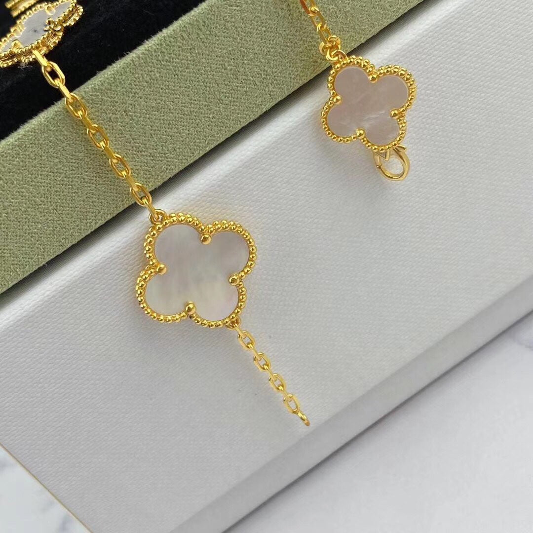 [Rose Tomorrow]MAGIC CLOVER MOP GOLD BRACELET 5 MOTIFS