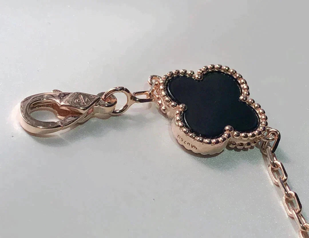 [💎ROSE💎]CLOVER 5 MOTIFS MULTICOLOR  BRACELET