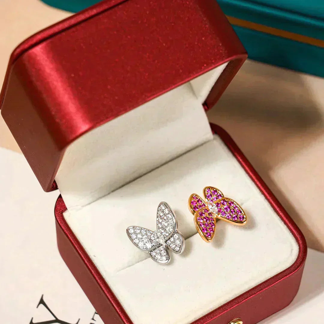 [Rose Tomorrow]TWIN BUTTERFLY DIAMOND RING