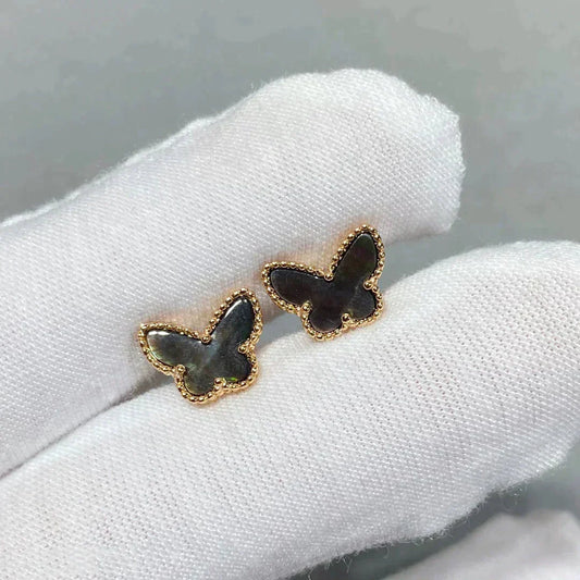 [Rose Tomorrow]BUTTERFLY DARK MOP  EARRINGS