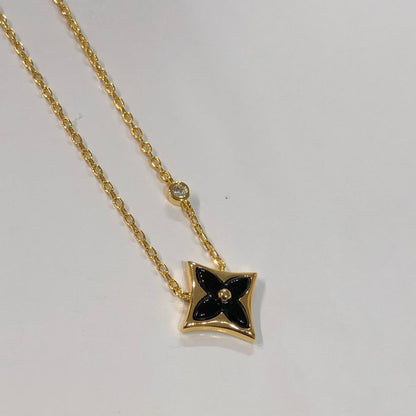 [Rose Tomorrow]STAR BLACK MOP NECKLACE