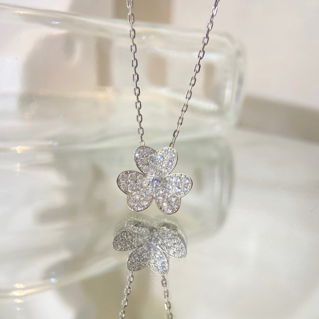 [Rose Tomorrow]FLOWER DIAMOND NECKLACE