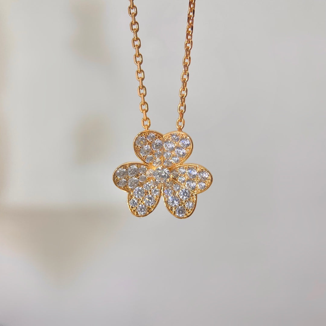 [Rose Tomorrow]FLOWER DIAMOND NECKLACE