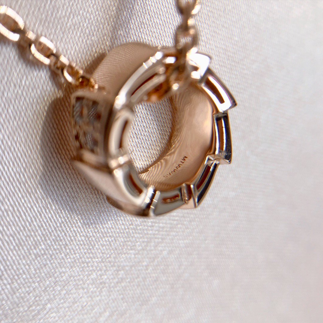 [Rose Tomorrow]SERPENTI PEDANT DIAMOND PINK GOLD NECKLACE