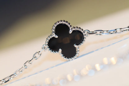 [Rose Tomorrow]CLOVER 20 MOTIFS ONYX DIAMOND SILVER