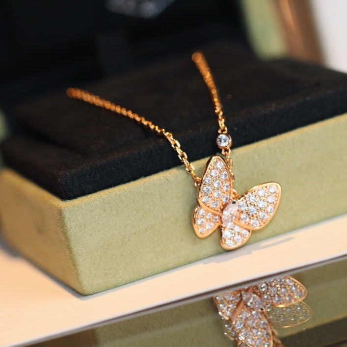 [Rose Tomorrow]BUTTERFLY DIAMOND NECKLACE