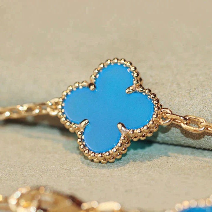 [💎ROSE💎]CLOVER 20 MOTIFS TURQUOISE GOLD