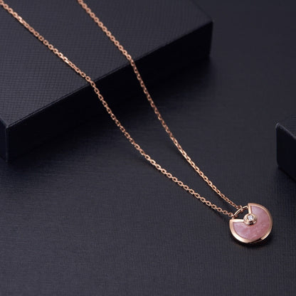 [Rose Tomorrow]AMULETTE ROSE GOLD PINK MOP NECKLACE