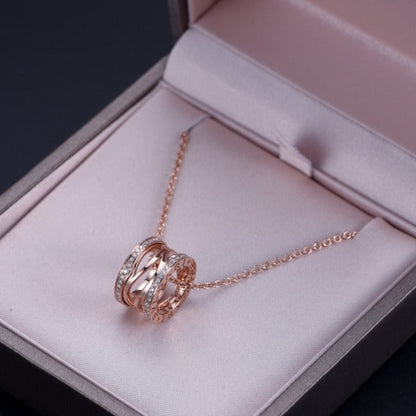 [Rose Tomorrow]ZERO 1 PINK GOLD DIAMOND OPEN NECKLACE