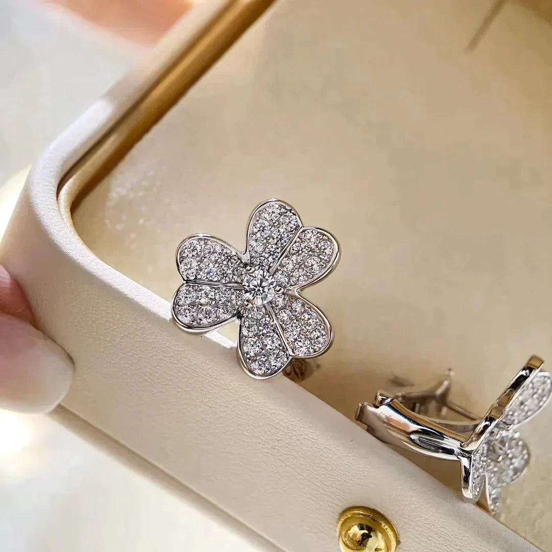 [Rose Tomorrow]CLOVER COMOS DIAMOND EARRINGS SILVER