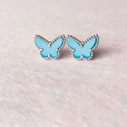 [Rose Tomorrow]BUTTERFLY TURQUOISE EARRINGS SILVER